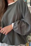 Salone Bubble Top Khaki